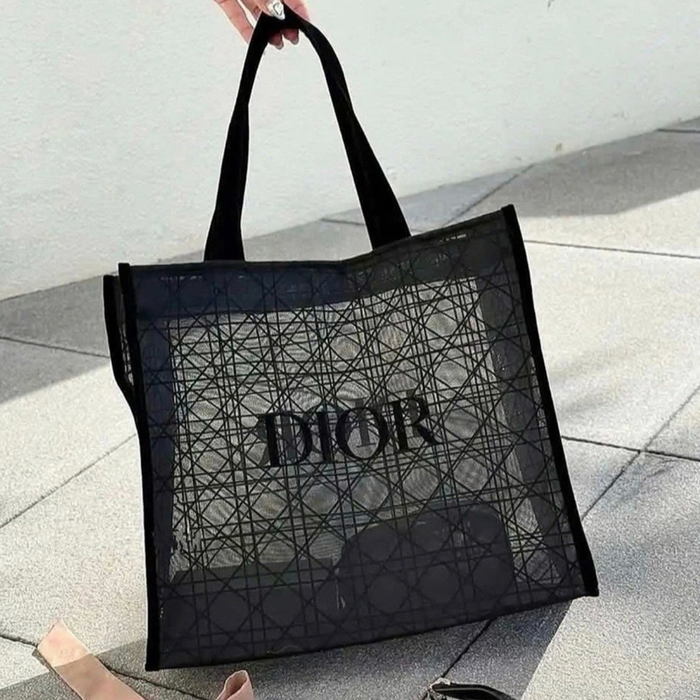 GWP Dior Black Mesh Tote